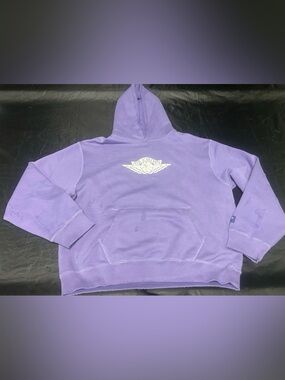 Nike Jordan Rare Air Fleece Pullover Hoodie French Terry Purple Men  IB3003-554